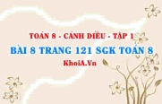 Bài 8 trang 121 SGK Toán 8 tập 1 Cánh Diều